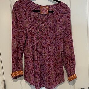 Anthropologie Multicolor Patterned Blouse